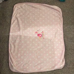 Garanimals Pink Soft Warm Polka Dot Baby Blanket